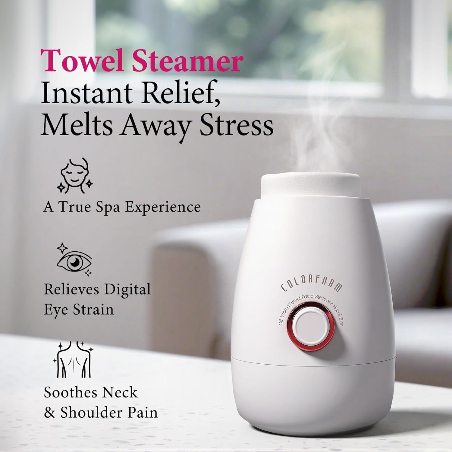 Facial Steamer Nano Ionic: Large 3-In-1 Face Steamer Deep Cleaning Unclogs Pores - Humidifier Towel Steamer Hot Mist Home Sauna Spa for Women Men Sinuses Moisturizing