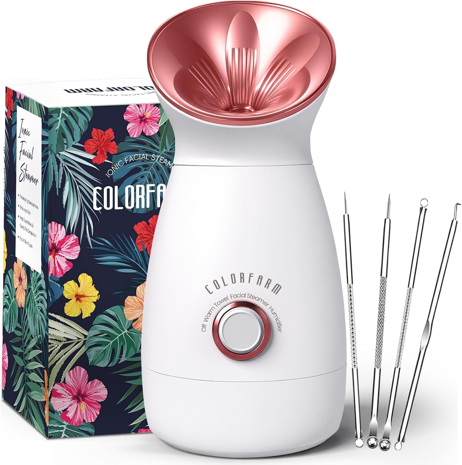 Facial Steamer Nano Ionic: Large 3-In-1 Face Steamer Deep Cleaning Unclogs Pores - Humidifier Towel Steamer Hot Mist Home Sauna Spa for Women Men Sinuses Moisturizing