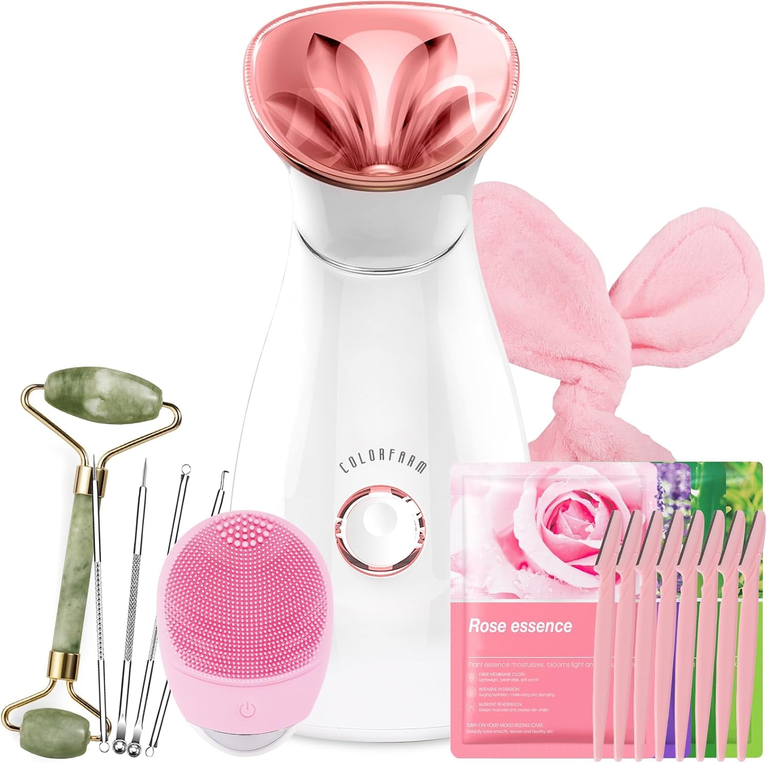 Facial Steamer Nano Ionic: Large 3-In-1 Face Steamer Deep Cleaning Unclogs Pores - Humidifier Towel Steamer Hot Mist Home Sauna Spa for Women Men Sinuses Moisturizing