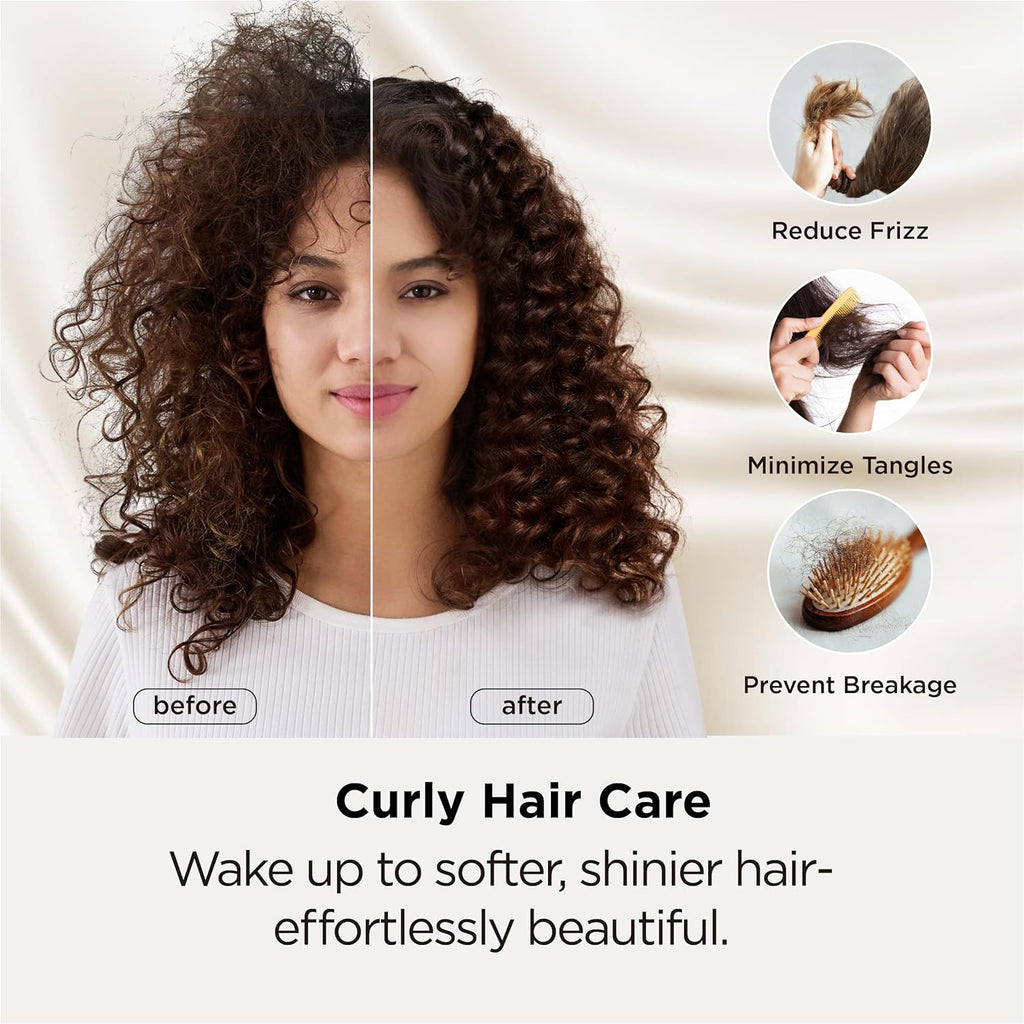 Satin Pillowcase, Similar to Silk Pillow Cases Queen Size Set of 2, Cooling Pillow Case with Envelope Closure, Christmas Room Decor Gifts for Women Men, Silver Grey, 20X30 Inches, 2Pcs