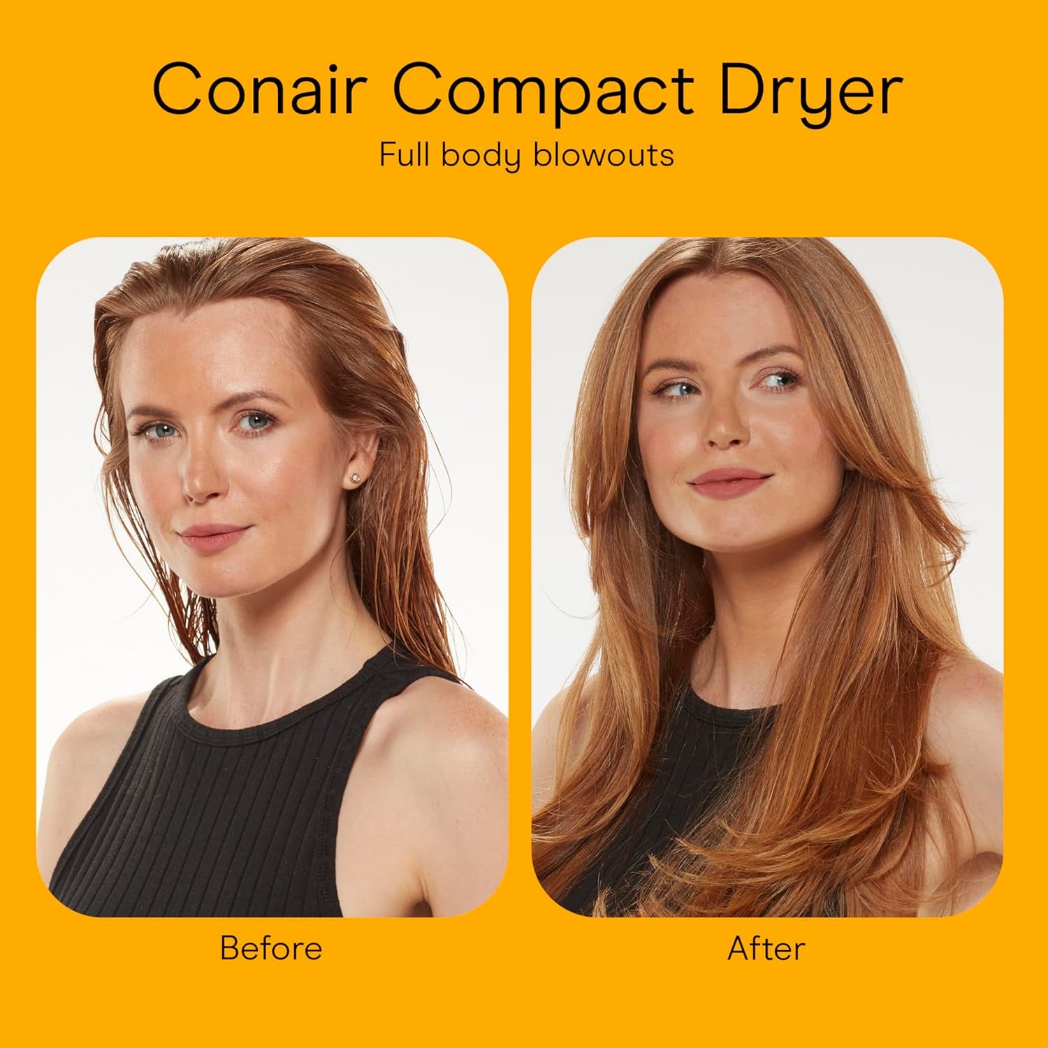 Travel Hair Dryer with Dual Voltage, 1600W Compact Blow Dryer with Folding Handle, Blue