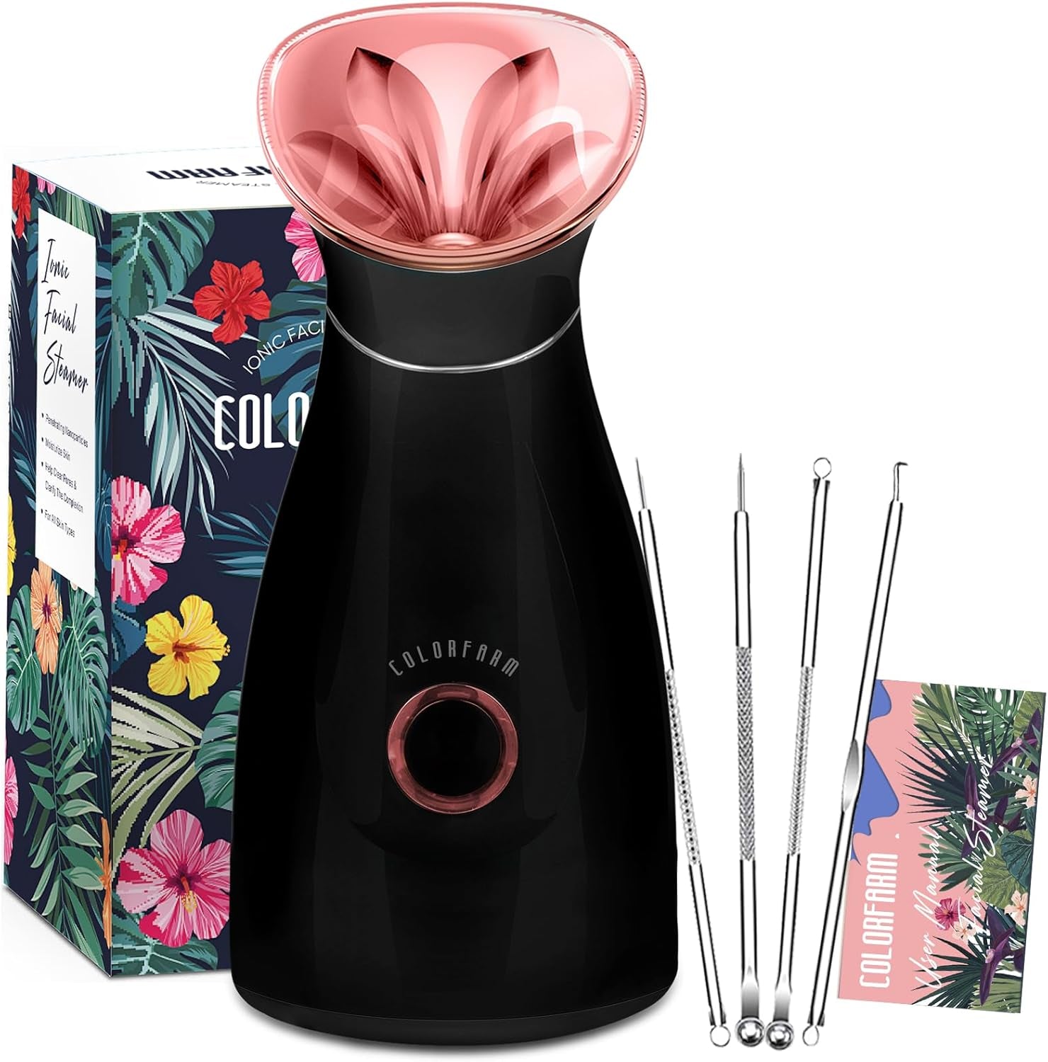 Facial Steamer Nano Ionic: Large 3-In-1 Face Steamer Deep Cleaning Unclogs Pores - Humidifier Towel Steamer Hot Mist Home Sauna Spa for Women Men Sinuses Moisturizing