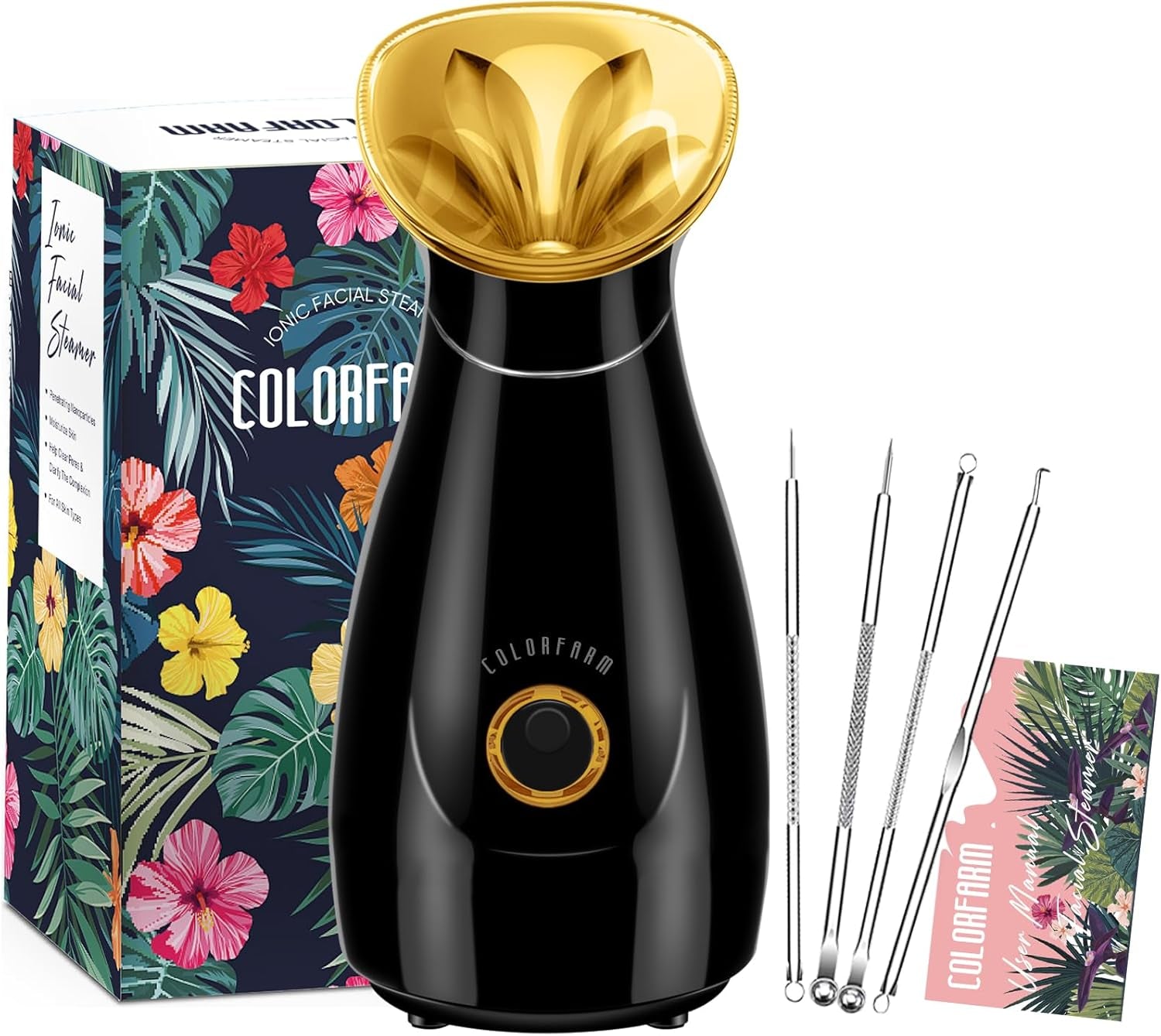 Facial Steamer Nano Ionic: Large 3-In-1 Face Steamer Deep Cleaning Unclogs Pores - Humidifier Towel Steamer Hot Mist Home Sauna Spa for Women Men Sinuses Moisturizing